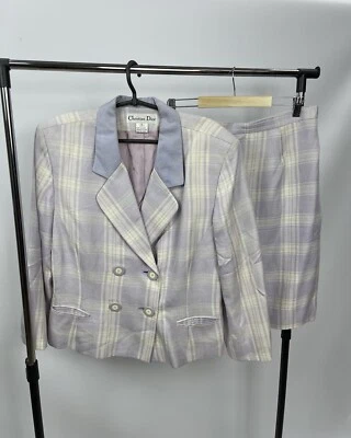 Traje blazer y falda Christian Dior para mujer talla 16 vintage Foto 1 de 4