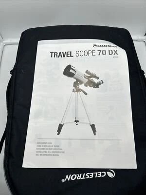 Celestron Travel Scope 70 DX Portable Refractor Telescope With Backpack - Image 1 of 2