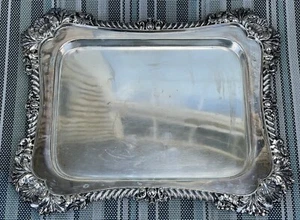 Walker & Hall Sheffield 19th Century Heavy Silver plate Tray 5980 - Picture 1 of 5