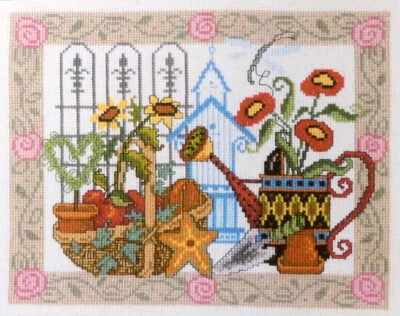 Imaginating My Friends Garden Counted Cross Stitch Pattern - Image 1 of 4