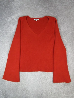 Suéter Madewell para mujer pequeño suéter tejido rojo Foto 1 de 4