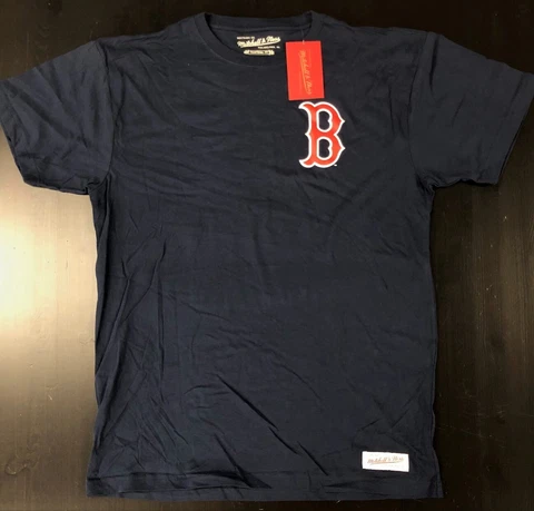 Boston Red Sox Adult Mitchell & Ness Cooperstown Collection T-Shirt Large NWT Cover