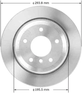 Disc Brake Rotor-Premium Brake Rotor Bendix PRT5873 fits 2001 BMW 325xi - Picture 1 of 3