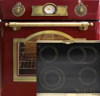 Herd Set Kaiser Einbau Backofen Eh 6355 Rot +Glaskeramik Kochfeld 60 cm KCT 6185 - Bild 1 von 4