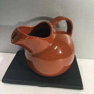 Vintage E. F. Coors Pottery CHEFSWARE #190 BROWN Tilt Ball PITCHER with Ice Lip - Picture 1 of 6