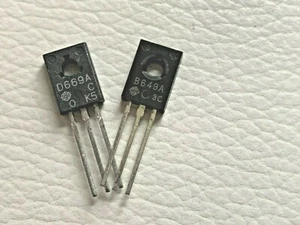 1 Pair | Hitachi 2SB649A + 2SD669A Power Audio Transistors - Picture 1 of 1