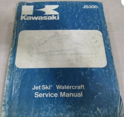 Kawasaki JS300 WATERCRAFT 1986 1987 1988 manual de taller de servicio 99924-1059-01 OEM Foto 1 de 2
