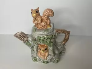 Teiera scoiattolo vintage Cook’s Bazaar TWC ceramica Pasqua albero primavera teiera - Foto 1 di 9