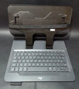 Logitech Universal Folio Keyboard Case Bluetooth Apple Ipad Android 9 10 Inch - Picture 1 of 4