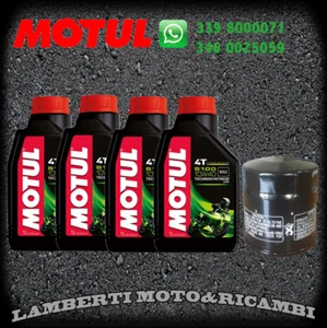 KIT TAGLIANDO OLIO MOTUL 5100 10W40 + FILTRO KAWASAKI Z 1000 SX 2011 2012 2013 - Foto 1 di 1
