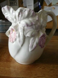Orchid Cramer Mold Pitcher Hand Painted High Gloss - Picture 1 of 4