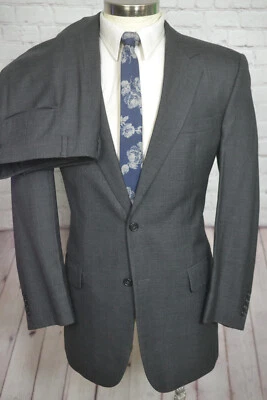 Jos. A. Bank Mens Gray Wool Cashmere 2 Piece Suit 41L Jacket 35x29 Pant - Image 1 of 4