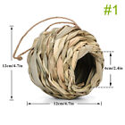 Spherical Round Mouth Birds Nest Bird Cage Natural Grass Egg Cage Bird House  QF