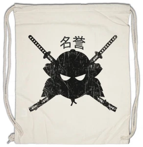 SAMURAI MEIYO Turnbeutel Samurai Ninja Japan Warrior Sword Seppuka Dakana - Picture 1 of 1