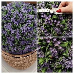 Martha Stewart LARGE 16" TOPIARY PLANT BALL PURPLE JASMINE LILAC 54-56" Circ NEW - Picture 1 of 20
