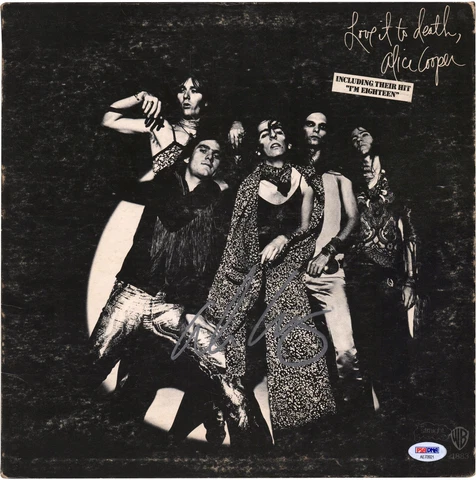 Alice Cooper Autographed Love it to Death Album PSA Cover