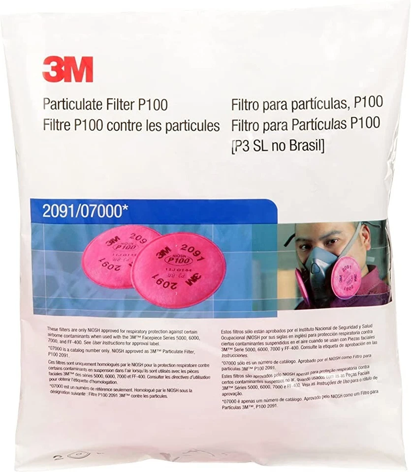 3M 2091/07000 Particulate Filter P100