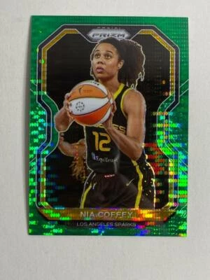 Nia Coffey 2021 Prizm WNBA Green Pulsar /25 SP #59 Los Angeles Sparks - Image 1 of 3