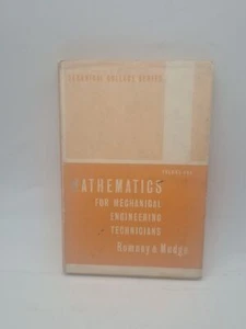 Mathematics For Mechanical Engineering Technicians Romney & Mudge Volume One HB - Picture 1 of 7