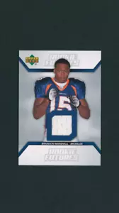 2006 Upper Deck Rookie Futures Card Brandon Marshall #RF-BM RC DENVER BRONCOS - Picture 1 of 2