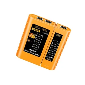 Ethernet Kabeltester Netzwerktestgerät Cat5 Cat5E Cat6 für Netzwerk gelb - Bild 1 von 10
