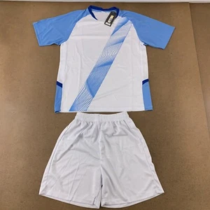 Sport Best Fashion Adult Size Small Blue White 2 Piece Athletic Shorts Set NWT - Picture 1 of 10