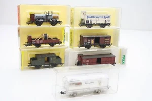 Trix interesante colección vagón de mercancías 7 piezas en H0 en embalaje original - Imagen 1 de 2