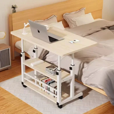 Bedside Sofa Side Table End Living Bedroom Coffee Snack Laptop C Shaped Storage - Image 1 of 4