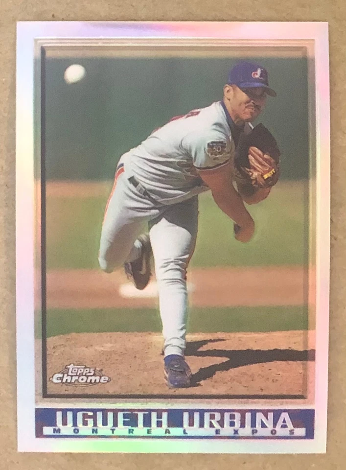 1998 Topps Chrome Refractor - Ugueth Urbina - #396 - Montreal Expos - NrMt-Mt - Image 1 of 4