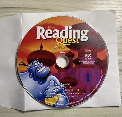 Disneys Learning Ages 6-9 Reading Quest With Aladdin PC Software Cd Only - Image 1 of 2