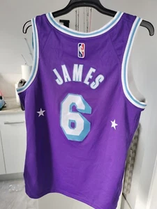 LeBron James Lakers City Addition Jumpman Authentic Nba Jersey Nike Mens Xl - Picture 1 of 6