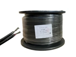 4mm Twin Core Tinned Copper DC Wire 1500V 100 M Roll solar and electrical - Picture 1 of 7