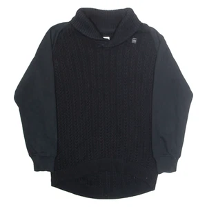 Jersey para hombre G-STAR RAW negro cuello en V tejido con cable 2XL - Imagen 1 de 6