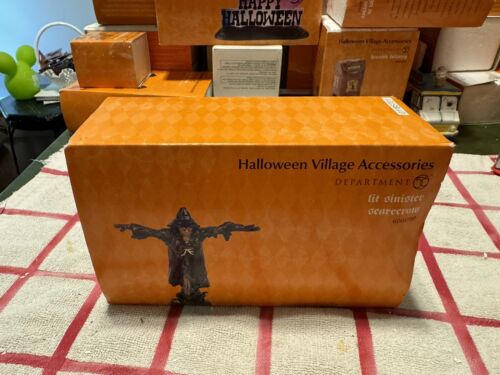 Dept 56 Halloween - Lit Sinister Scarecrow # 6001750 New Other