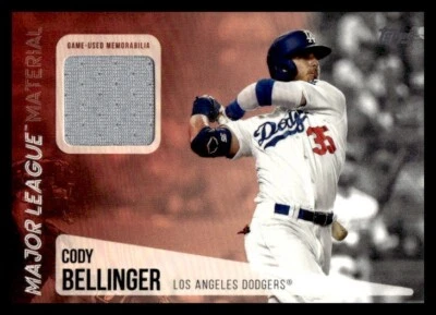 2019 Topps Update Major League Material Cody Bellinger #MLM-CB Dodgers - Image 1 of 2