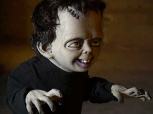 Frankenstein Prop Frankie Monster Kid Figure Doll Halloween Haunted House Young - Picture 1 of 4