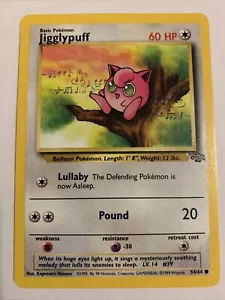 Jigglypuff - 54/64 Jungle Set - Common Pokemon Card - Vintage WotC -  NM/MINT - Picture 1 of 2