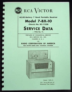 RCA 7BX10 7-BX-10 Strato World II Service Data Manual - Picture 1 of 2