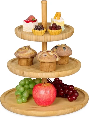 Alzata Portafrutta Su 3 Livelli, Centrotavola, Vassoio Da Portata, Struttura in  - Immagine 1 di 4