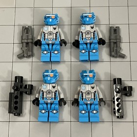 LEGO Azure Robot Sidekick Lot Of 4 Galaxy Squad Space Minifigure Figure D4 14