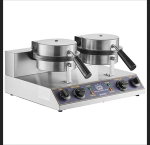 Carnival King WCM2 8" Antihaft Doppel Waffeleisen - 120V, 2200W - Bild 1 von 5