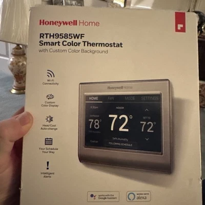 Honeywell Home RTH9585WF1004 Wi-Fi Smart Color Thermostat, 7 Day Programmable - Image 1 of 4