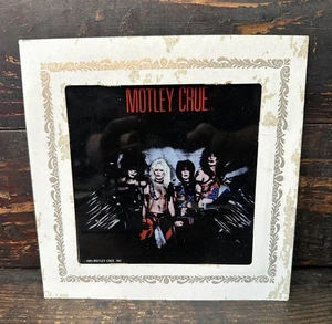 Vintage 1985 Motley Crue Carnival Glass Mirror 6X6 Original - Picture 1 of 6