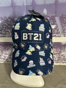 Puzzle Star BT21 OSFM Snapback Baseball Cap Game Hat Blue & Purple Disco Music - Picture 1 of 14