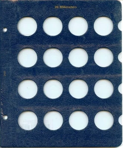 Whitman Classic Album Refill page 28-Millimeter 16 Ports #2117 - Picture 1 of 1