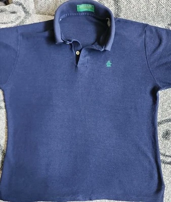 Penguin Shirt VTG 80s Grand Slam Munsingwear Blue Mesh Polo Shirt Sz M L - Image 1 of 4