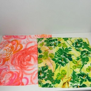 2 Vintage Hawaii Print Schals 60er Mid Century - Bild 1 von 7