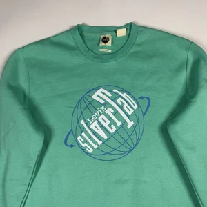 Levi's Silvertab Herren Größe Medium Rundhalsausschnitt Sweatshirt Mitte Logo Grafik - Bild 1 von 8