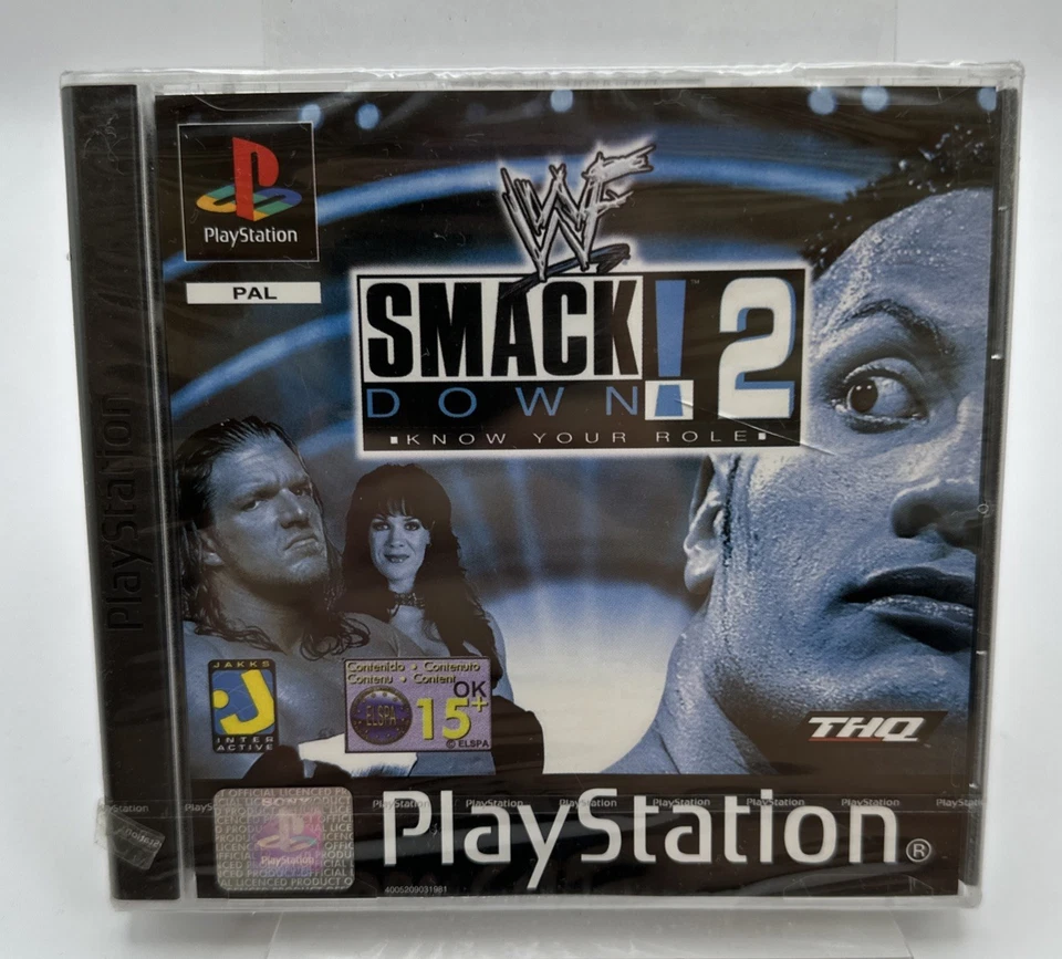 PS1 WWF SmackDown! 2, New And Factory Sealed - Image 1 of 4
