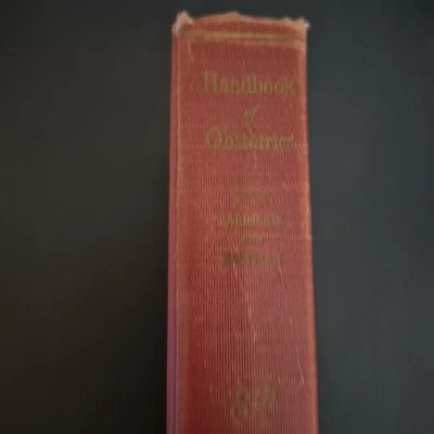 Nurses Handbook of Obstetrics Book Louise Zabriskie RN Vtg HC 1948 8th Edition - Image 1 of 4